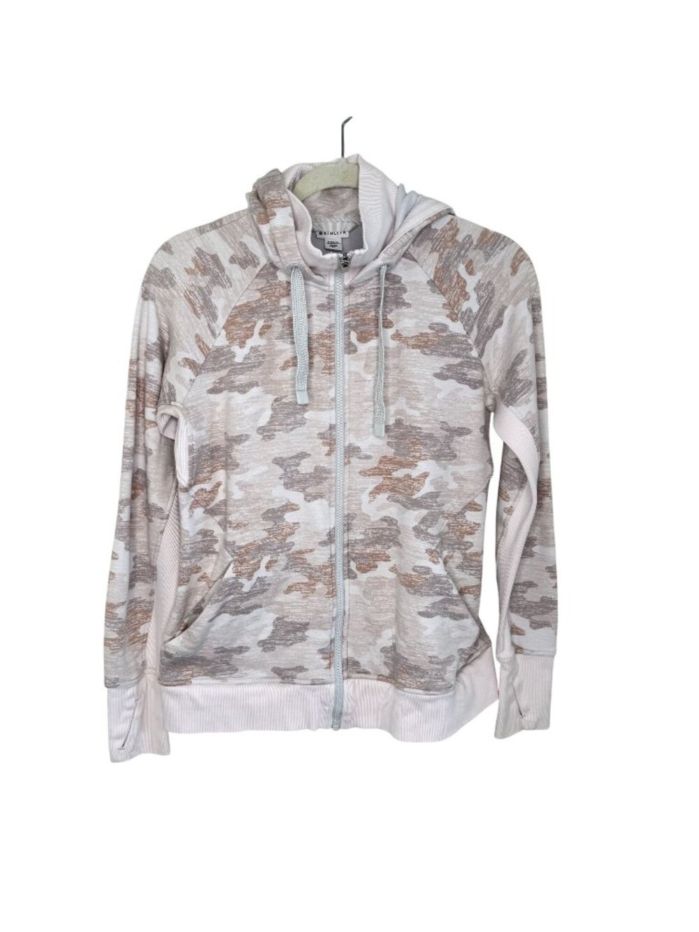 Athleta Pink Camo Full-Zip Hoodie, M